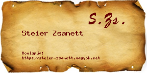 Steier Zsanett névjegykártya