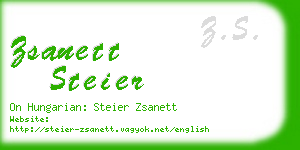 zsanett steier business card